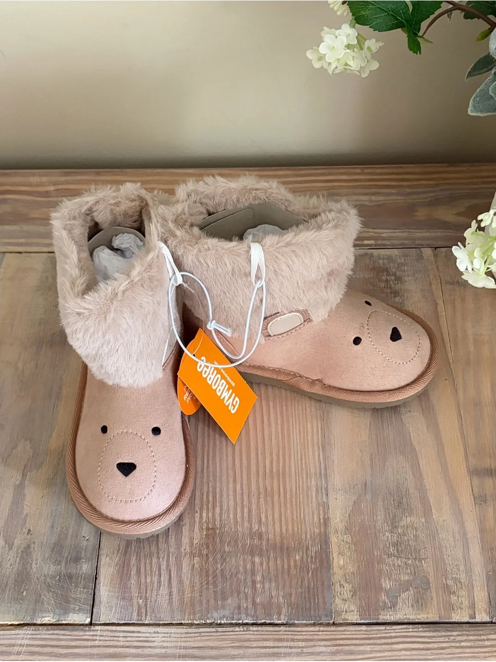 Gymboree Tan Bear Booties 🆕🐻